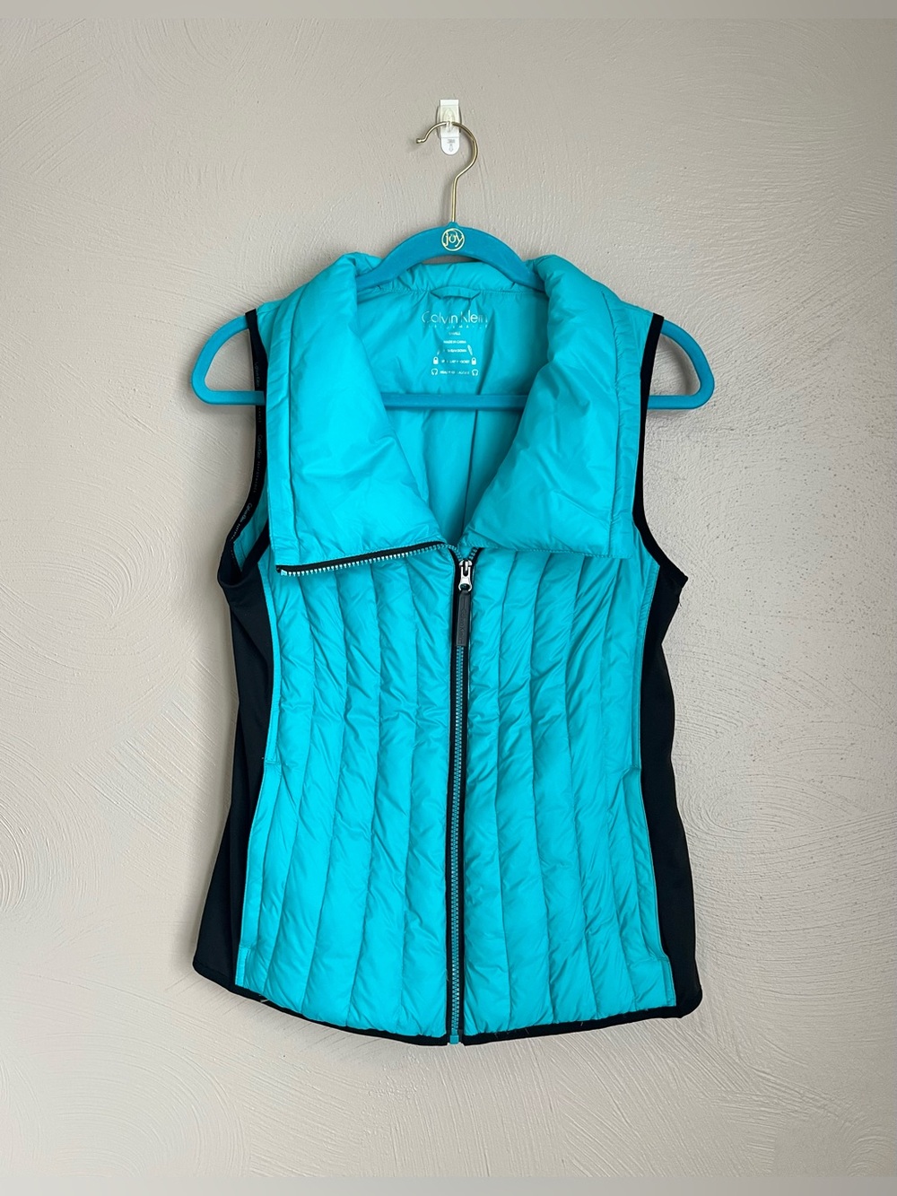 Calvin Klein Performance Blue & Black Puffer Vest